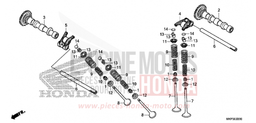 ARBRE A CAMES/SOUPAPE CBR500RAM de 2021